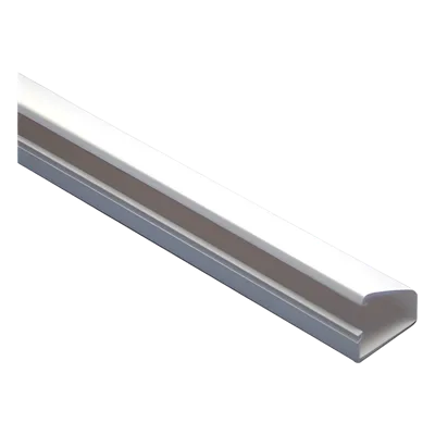 Canaleta Tipo Bisagra / PVC Autoextinguible / 20x10x1100 mm / Cinta Adhesiva / Paquete 4 Piezas