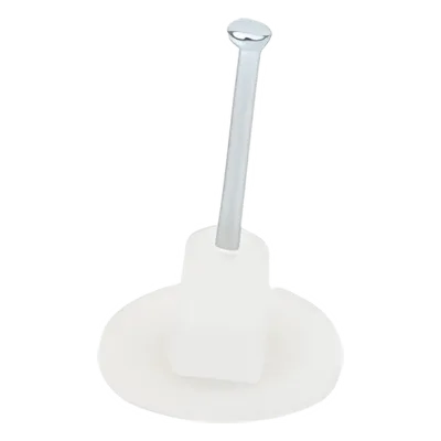 Grapa para cable plano / 5 mm / Clavo 25 mm (1') / Polipropileno transparente / 100 pzs
