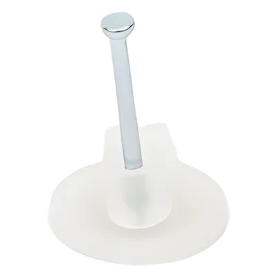 Grapa para cable plano / 5 mm / Clavo 25 mm (1') / Polipropileno transparente / 100 pzs
