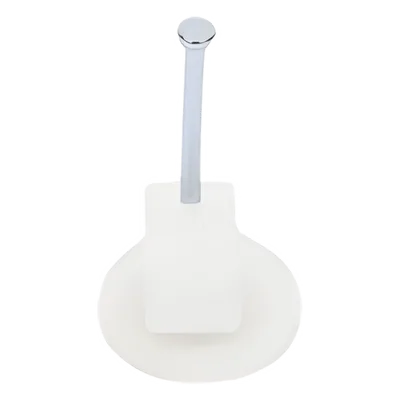 Grapa para cable plano / 6mm / Clavo integrado 30mm / Polipropileno transparente / 100 piezas