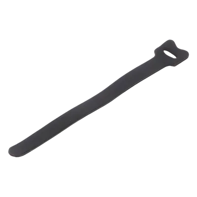 Cincho de contacto reutilizable / 210 x 16 mm / Nylon y polipropileno negro / 20 piezas / 0.69 x 0.63 pulgadas