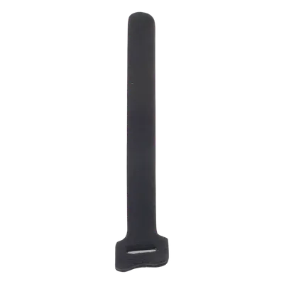 Cincho de contacto reutilizable / 210 x 16 mm / Nylon y polipropileno negro / 20 piezas / 0.69 x 0.63 pulgadas