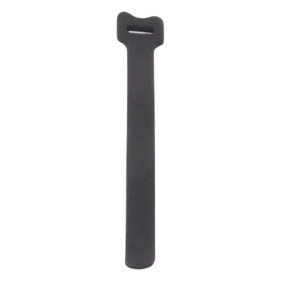 Cincho de contacto reutilizable / 210 x 16 mm / Nylon y polipropileno negro / 20 piezas / 0.69 x 0.63 pulgadas