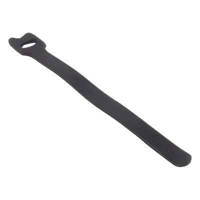 Cincho de contacto reutilizable / 210 x 16 mm / Nylon y polipropileno negro / 20 piezas / 0.69 x 0.63 pulgadas