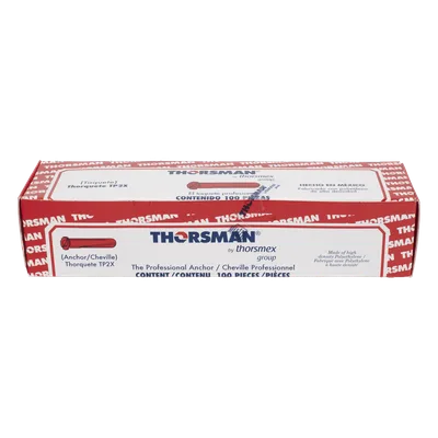 Taquete de Anclaje / 1/4" / Doble Expansión Multidireccional / Carga 60 kg / HDPE Resistente / Paquete 100 Piezas