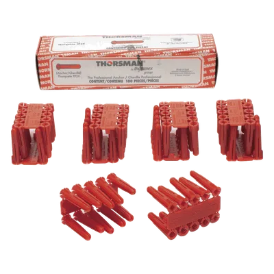 Taquete de Anclaje / 1/4" / Doble Expansión Multidireccional / Carga 60 kg / HDPE Resistente / Paquete 100 Piezas