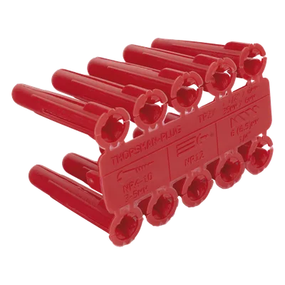 Taquete de Anclaje / 1/4" / Doble Expansión Multidireccional / Carga 60 kg / HDPE Resistente / Paquete 100 Piezas