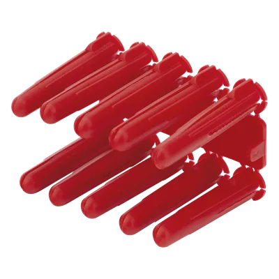 Taquete de Anclaje / 1/4" / Doble Expansión Multidireccional / Carga 60 kg / HDPE Resistente / Paquete 100 Piezas