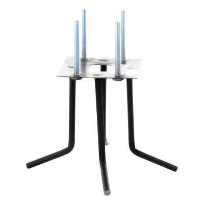 Anclaje de Acero para Barrera Vehicular / Sujeción al Piso / Compatible con Serie XB, XBF y XBS / Instalación Indirecta