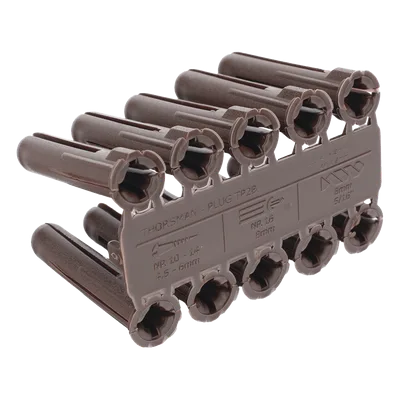 Taquete de Fijación / Doble Expansión Multidireccional / Tornillo 10 mm x 44.5 mm (1 3/4") / Resistencia 80 kg / Polietileno HDPE / Rango Térmico -50°C a +80°C