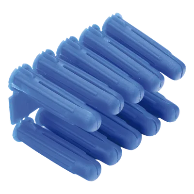 Taquete de Fijación / Doble Expansión 4 Direcciones / 3/8" para Tornillo 12 mm x 2" / 100 Piezas / Resistencia 100 kg / Concreto y Superficies Sólidas