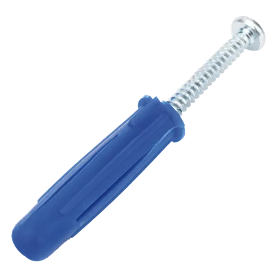 Taquete de Fijación / Doble Expansión 4 Direcciones / 3/8" para Tornillo 12 mm x 2" / 100 Piezas / Resistencia 100 kg / Concreto y Superficies Sólidas