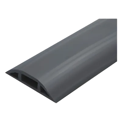 Canaleta Flexible para Piso / Media Caña / Área 305 mm² / Carga 100 kg / Rollo 25 m / PVC Autoextinguible UV