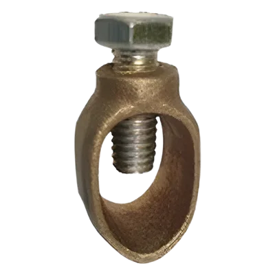 Conector de Tierra Física / Varilla hasta 3/4" / Cable 1/0 AWG / Bronce / Baja Resistencia Eléctrica / Jaula de Faraday