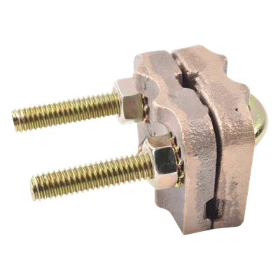 Conector de Puesta a Tierra / Varilla 5/8" a 1" / Cable 4 a 3/0 AWG / Tubería 3/8" a 3/4" / Bronce