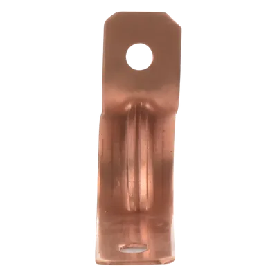 Abrazadera de Cobre / 23.90 mm Base / 254 mm Largo / 62.49 mm Altura / Fijación de Cable a Pared