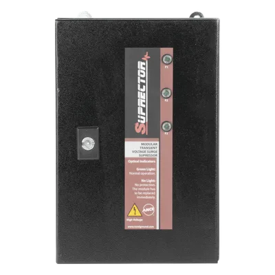 Supresor de picos clase B / 277/480 Vca / 2 fases / 120 kA / 910 pies (277 m) equivalente de protección