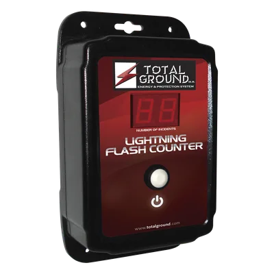 Contador de Descargas Atmosféricas / Detección Electrónica de Impactos / Instalación a 2 m (6.6 ft) / Cumplimiento Normativo UNE 21.186 y NFC 17.102