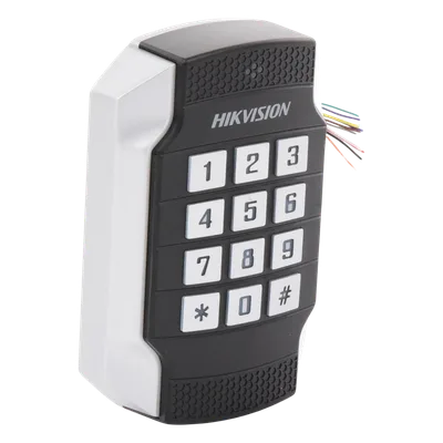 Lector de Tarjetas MIFARE y Contraseñas / Wiegand W26-W34 / RS-485 / IP65 / IK10 / Operación -20 a 65°C / LED de Estado
