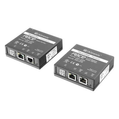 Kit Extensor IP y PoE / UTP CAT5E / 500 m (1640 ft) / 100 Mbps Full Duplex / IEEE 802.3at