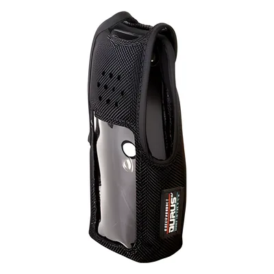 Funda Protectora / Nylon Resistente / Lazo para Cinto / Capuchón con Broches / Visor Frontal Transparente / Compatible NX-410K2 y NX-411K2