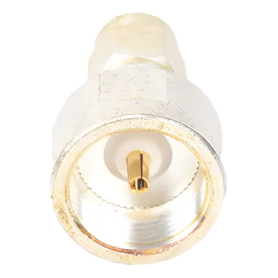 Adaptador Coaxial / Conector SMA Macho / Adaptador Hembra Intercambiable / Chapado Plata y Oro / Dieléctrico Teflón