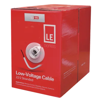 Cable para Alarma / 2x22 AWG / CCA / PVC Retardante a la Flama / Bobina 305 m (1000 ft) / Blanco