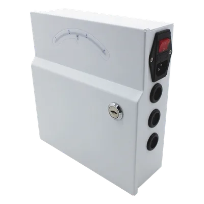 Fuente de poder profesional de 24 Vca @ 4 Amper, para 4 camaras, con voltaje de entrada de: 110 Vca