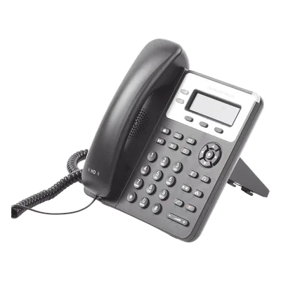 Teléfono IP / 2 Líneas SIP / Audio HD / LCD 132x48 Retroiluminada / Dual Ethernet 10/100 Mbps / Conferencia 3 Vías / 3 Teclas XML Programables
