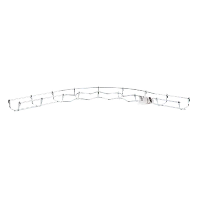Curva Pre-Fabricada Horizontal / 90° / 33 mm Peralte / 50 mm Ancho / Electro Zinc 15-20 micras / Interior