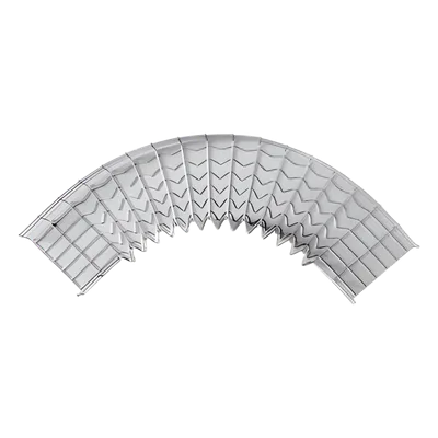 Curva Pre-Fabricada Horizontal / 90° / 66 mm Peralte / 50 mm Ancho / Electro Zinc 15-20 micras