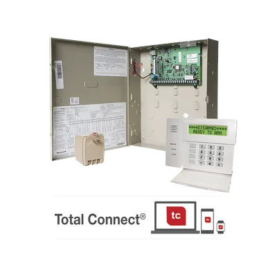 Panel de alarma VISTA-21iP / Comunicación IP y AlarmNet 4G / Hasta 48 zonas / 2 particiones / Teclados alfanuméricos y gráficos