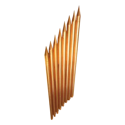 Varilla de Puesta a Tierra / Acero con Cobre Electrolítico / Diámetro 5/8" / Longitud 1.5 m (4.9 ft) / AISI 1018 Estirado en Frío