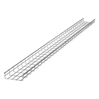Charola Tipo Malla / 66 mm Peralte / 200 mm Ancho / 3 m (9.84 ft) / Electro Zinc / 210 Cables Cat6