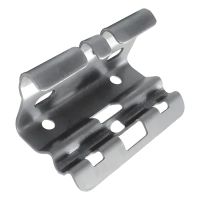 Mini clip automático, para unir tramos de charola, con acabado Electro Zinc