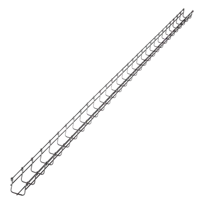 Charola Tipo Malla / 54 mm Peralte / 50 mm Ancho / 3 m (9.84 ft) / Electro Zinc / 43 Cables Cat6
