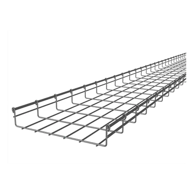 Charola Tipo Malla / 54 mm Peralte / 300 mm Ancho / 3 m Longitud / 10 pies / Electro Zinc 15-20 micras / 258 Cables Cat6