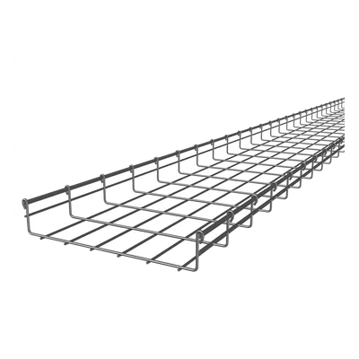 Charola Tipo Malla / 66x350 mm / Electro Zinc 15-20 μm / 368 Cables Cat6 / 3 m (9.84 ft)