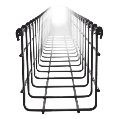 Charola Tipo Malla / 105 mm x 100 mm / Acabado Electro Zinc / Tramo 3 m (9.8 ft)