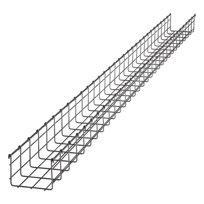 Charola Tipo Malla / 150 mm Ancho / 116 mm Peralte / 3 m (9.84 ft) Longitud / Electro Zinc / 277 Cables Cat6