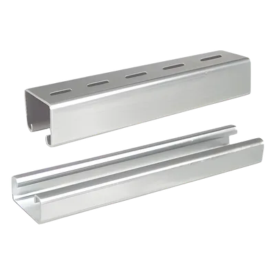 Unicanal Perforado / 4x4 U10 / 3000 mm (9.84 ft) / Acabado ElectroZinc