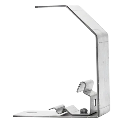 Estribo de Suspensión / Charolas 50 y 100 mm / Acabado Electro Zinc / Fijación Directa / Espacios Reducidos