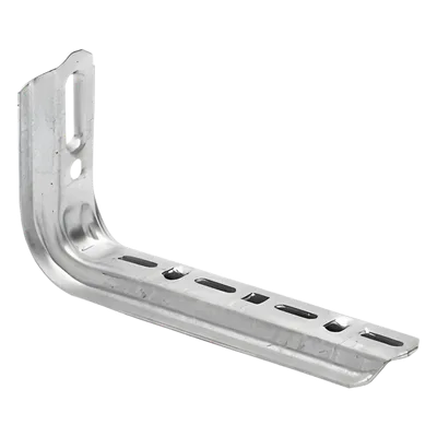 Ménsula Omega Tipo L / 310 mm de Ancho / Acero al Carbono Calibre 13 / Acabado Electro Zinc / Montaje en Muro