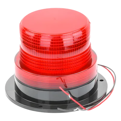 Burbuja de Señalización LED / 8 LEDs Rojos Gen III / 340 Lúmenes / 10-110 Vcd / 4 W / Patrón de Destello Ajustable / Montaje Permanente