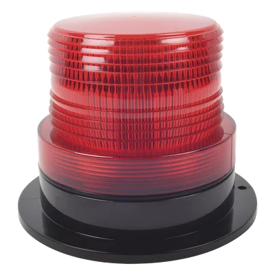Burbuja de Señalización LED / 8 LEDs Rojos Gen III / 340 Lúmenes / 10-110 Vcd / 4 W / Patrón de Destello Ajustable / Montaje Permanente