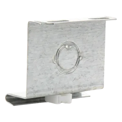 Placa de Salida a Tubo Automática / 66 mm / Tuberías 1/2 a 2 pulgadas / Abrazadera Tipo U / Acabado Electro Zinc