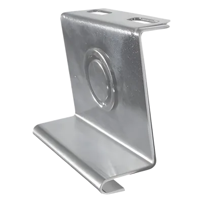 Placa de Salida a Tubo Automática / 66 mm / Tuberías 1/2 a 2 pulgadas / Abrazadera Tipo U / Acabado Electro Zinc