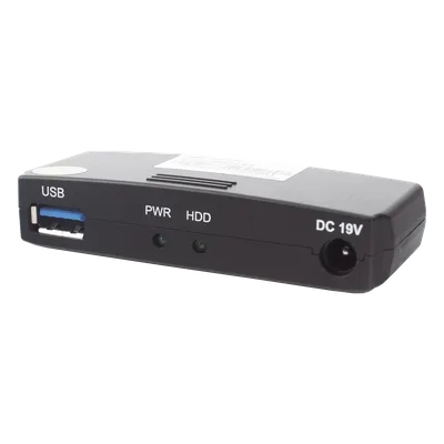 Lector Externo de Disco Duro / USB 3.0 200 Mbps / USB 2.0 40 Mbps / Aluminio / -10°C a 70°C / 12VDC 1A