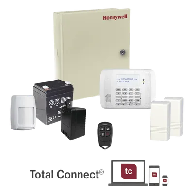 Kit de alarma inalámbrico / Panel VISTA-48 / 8 zonas cableadas + 40 inalámbricas / Comunicador 4+2 y Contact ID
