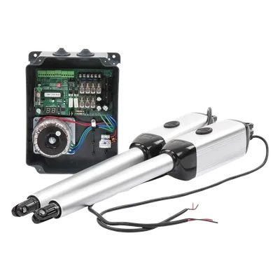 Kit de Brazos para Portón Abatible / 2 Hojas / 3 m (9.8 ft) / 300 kg / IP55 / 50 Ciclos Diarios / Residencial